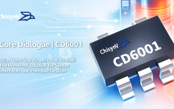 80μA Ultra-low Power+ Rail-to-Rail! CD6001 Single-channel Operational Amplifier: The Preferred Solution for Sensor Interfaces and Portable Devices